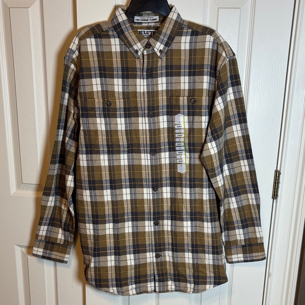 Duluth Trading Co Free Swingin Flannel Shirt